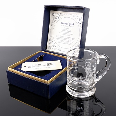 Boxed Stuart Crystal US Bicentennial Mug - Limited Edition of 3000