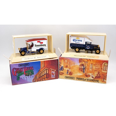 Two Boxed Matchbox Models of Yesteryear - 1910 Renault AG (YG807) and 1932 Ford AA (YG816)