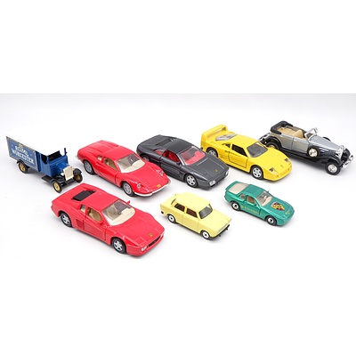 Eight Various Small Scale Diecast Models