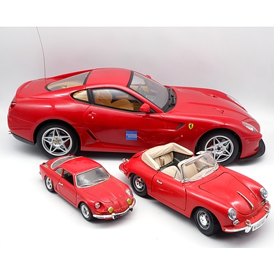Three Model Cars Including Ferrari
