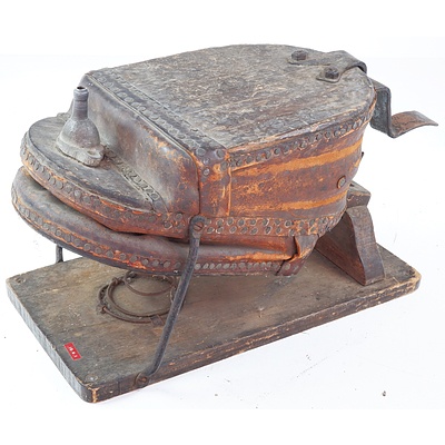 Antique Foot Operated Blacksmiths Bellows