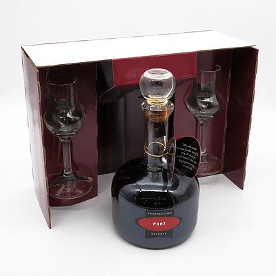 Proprietor's Reserve Old Tawny Port - 500ml in Presentation Box with Two Glasses