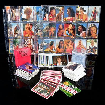 Assorted Vintage Collector Cards Including Xena, Knight Rider, Baywatch, Street Fighter and Mash