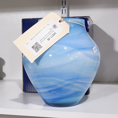 New Villeroy and Boch Oronda Splash Glass Vase with Box
