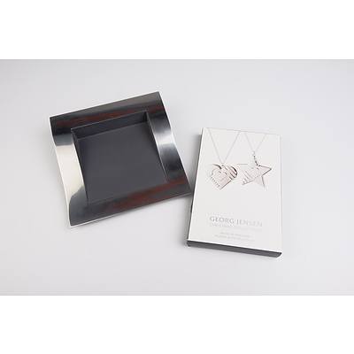 Two New in Box Georg Jensen 2019 Christmas Collectibles and a Desk Pad Holder