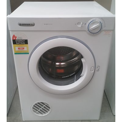 Simpson 6KG Ezi Loader Clothes Dryer