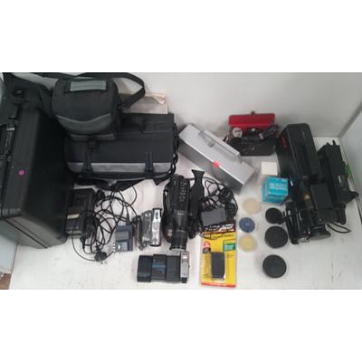 Assorted Lot Of Video Cameras