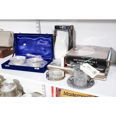 Group of Silverplate Wares and Three Sets of Placemats