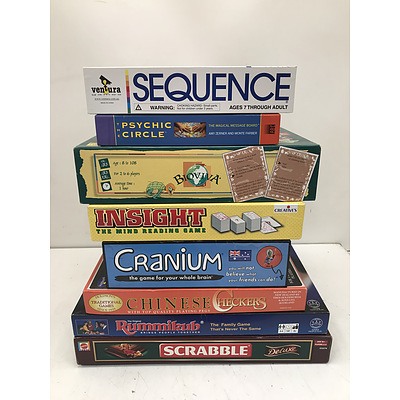 Assorted Boardgames -Lot Of Eight