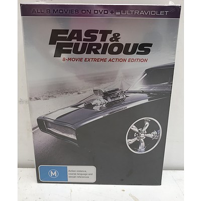 Fast and Furious 8 DVD Box Set -Brand New