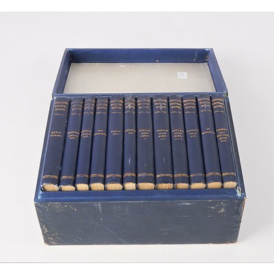 Boxed Set of 12 Volumes Tennysons Poetical Works