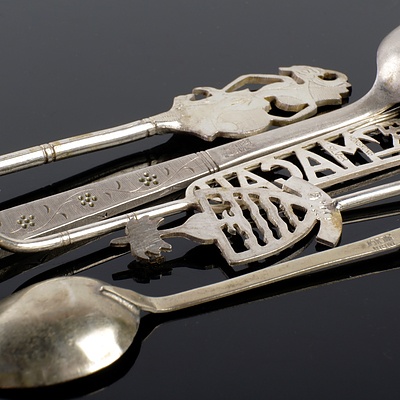 Assorted Asian Silver Tourist and Collector Spoons