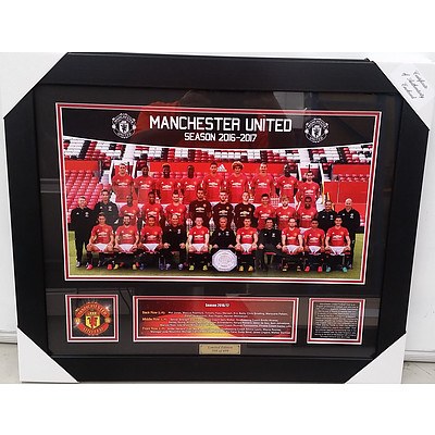 Manchester United Season 2016/17 Framed Memorabilia