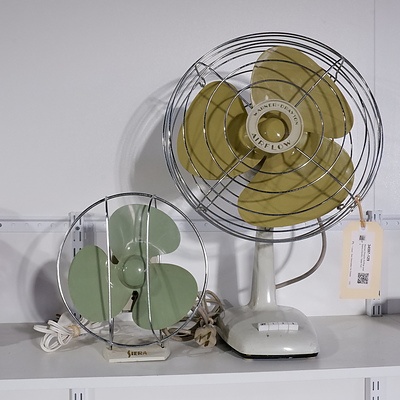 Warner Drayton Airflow and Sierra Electric Table Fans
