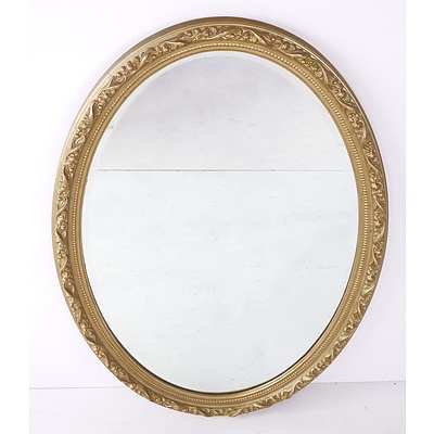 Antique Style Gold Framed Bevelled Edge Mirror