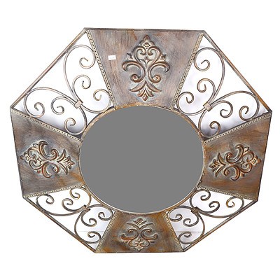 Decorative Antique Style Metal Wall Mirror