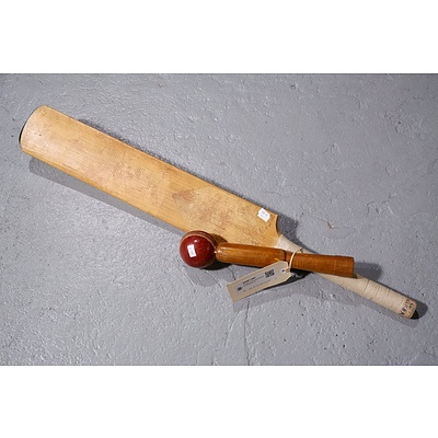 Vintage Cricket Bat and Bat Conditioner (2)