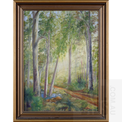 M. Cleaver Landscape Oil on Canvas Board - Signed Lower Right