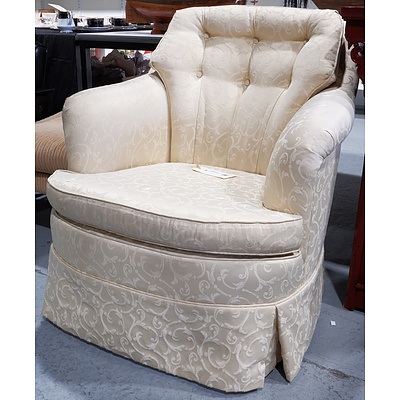 Vintage Upholstered Salon Chair