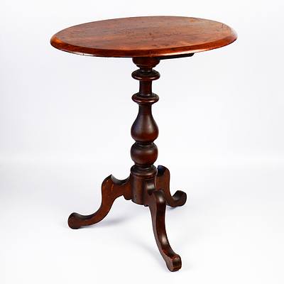 Antique Cedar Pedestal Wine/Occasional Table - Circa 1860
