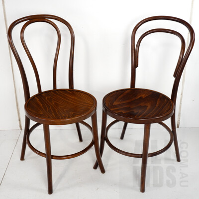 Eight Bentwood Dining Chairs