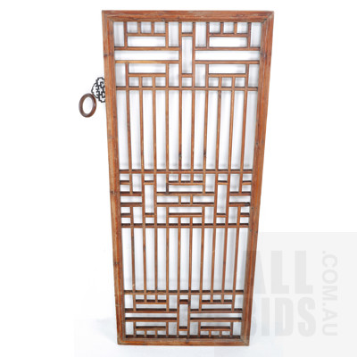 Contemporary Chinese Window Screen