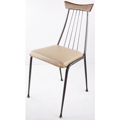 Retro Vinyl Upholstered Chair