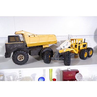 Vintage Tonka Tip Truck and a Harvester