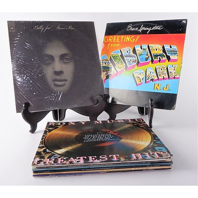 Quantity of Approximately 10 Vinyl Records Including Roxy Music, Billy Joel,Bruce Springsteen, ELO and More