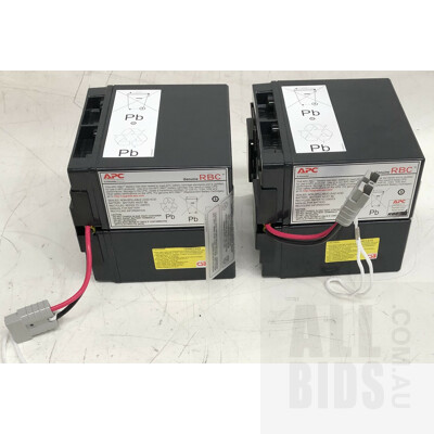 APC Genuine RBC Replacement UPS Batteries - Lot of Two