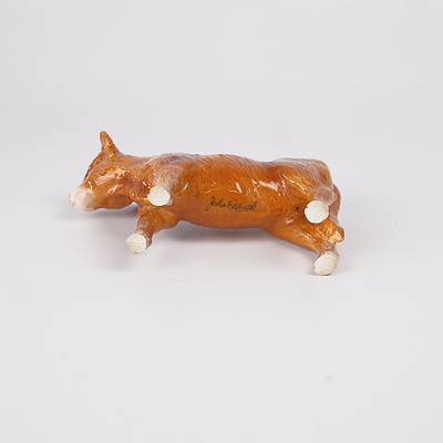 John Beswick Highland Calf Figurine