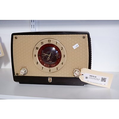Vintage Vintage Philips Bakelite Alarm Clock Radio