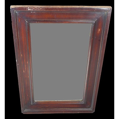 Vintage Beveled Edge Mirror in Hand Crafted Frame