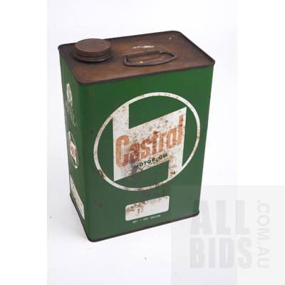 Vintage Castrol One Imperial Gallon Oil Tin