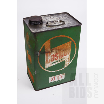 Vintage Castrol One Imperial Gallon Oil Tin