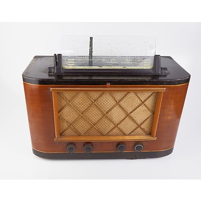 Vintage Philips Timber Cased Mantle Radio Circa 1930s