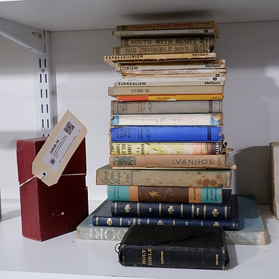 Group of Assorted Vintage Novels and Art Reference Books
