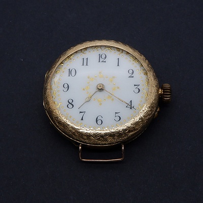 9ct Yellow Gold Outer Case Open Face Hunter Pocket Watch