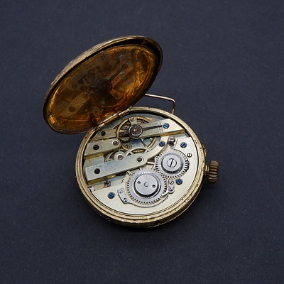 9ct Yellow Gold Outer Case Open Face Hunter Pocket Watch