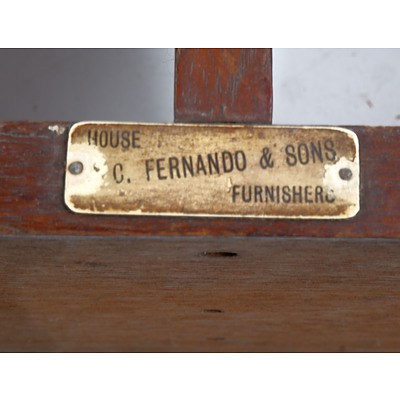 Art Deco Cedar Side Table with Shelves - C. Fernando & Sons
