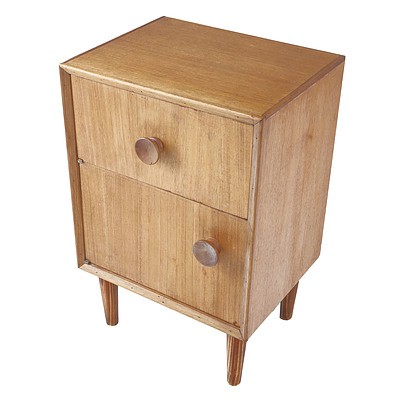 Small Bedside Table with One Drawer and One Door
