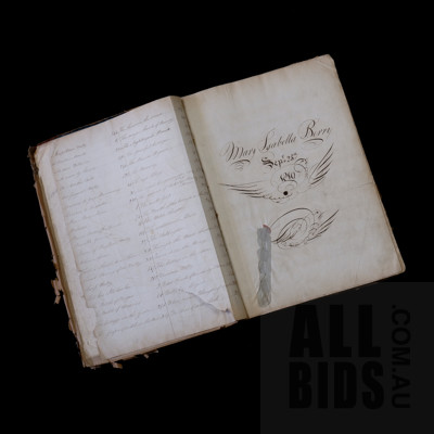 Antique Book C1790-1820 of Music Scores