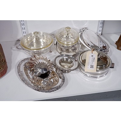 Group of Vintage Silverplate Service Ware
