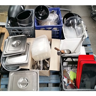 Bulk Lot Of Assorted Catering Supplies And Equipment