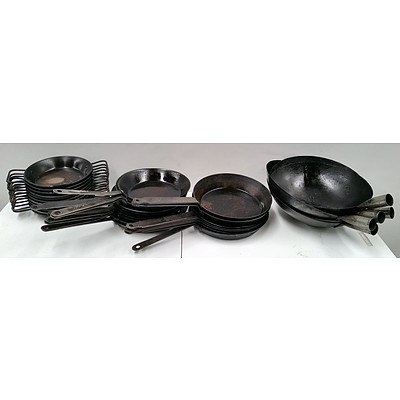 Lot Of Assorted Frying Pans - Lot Of 34