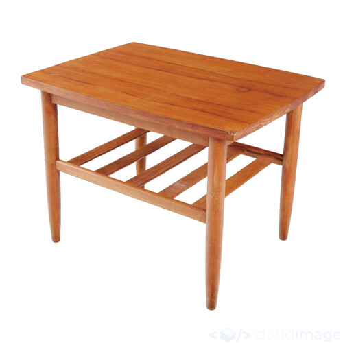 Retro Wooden Laminate Coffee table with Underneath Magazine Rack