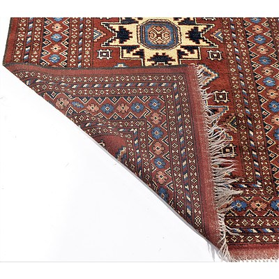 Afghan Star Kazakh Design Hand Knotted Soft Wool Rug