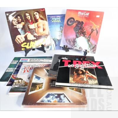 13 Vinyl LP Records Including Meat Loaf, T-Rex, Slayed, Paul McCartney Double Album and More