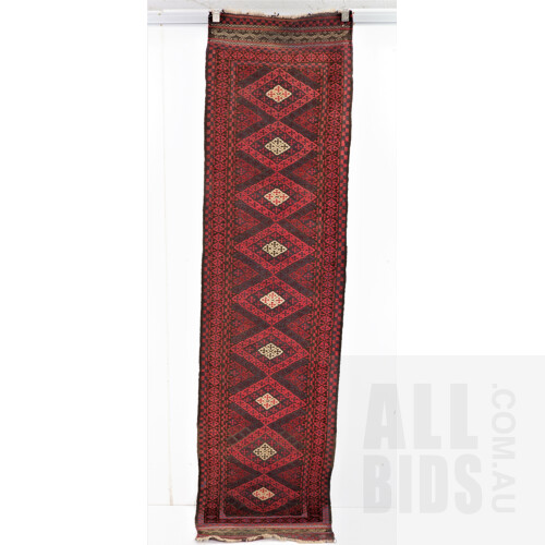 Hand Knotted Afghan Wool Maimana Runner