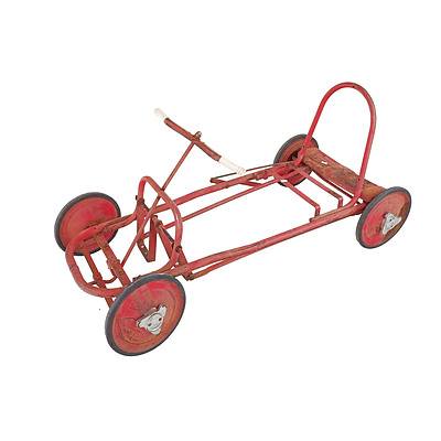 Vintage Metal Pedal Cart